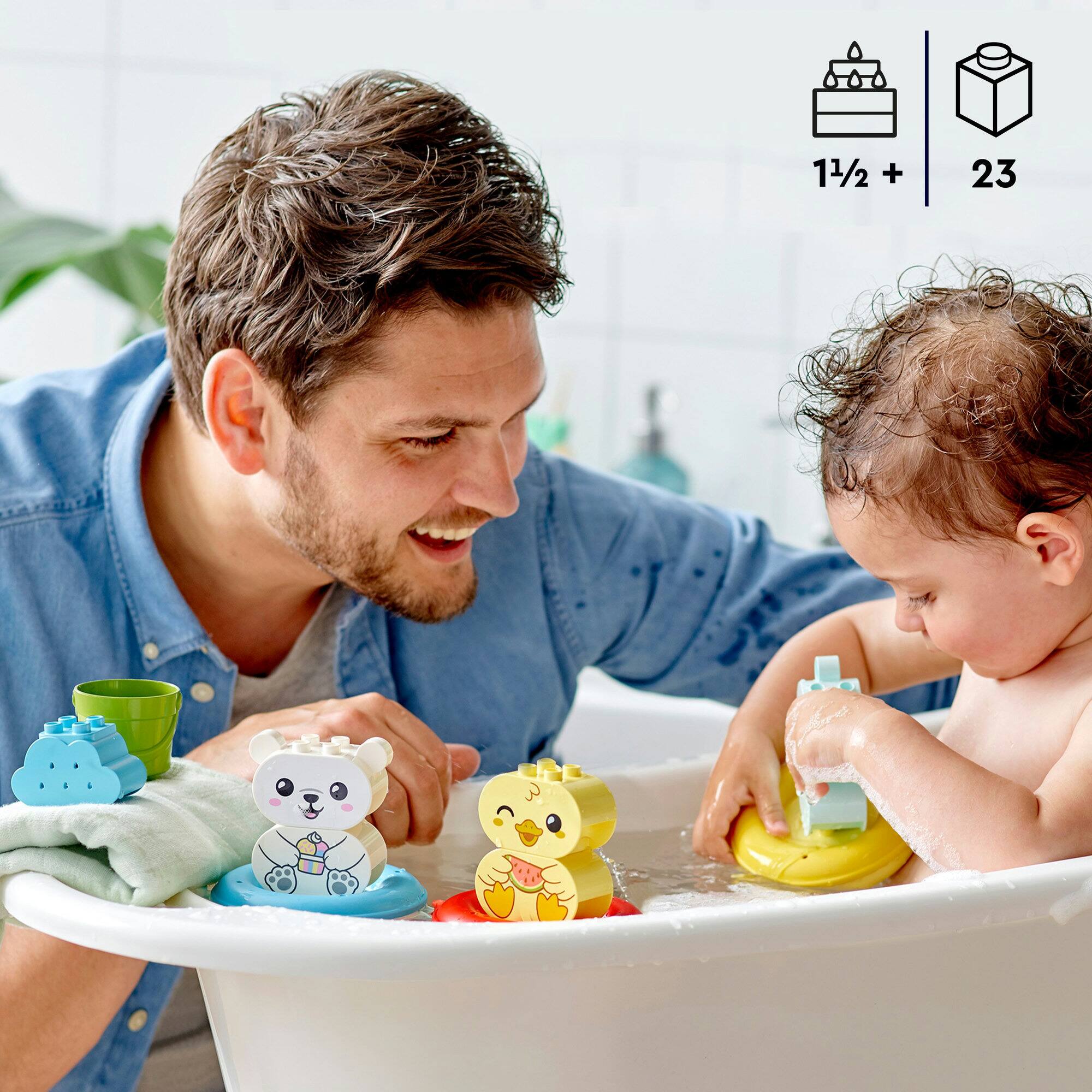 LEGO® DUPLO® My First Bath Time Fun: Floating Animal Train 10965 (14 Pieces)